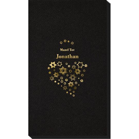 Jewish Star Party Linen Like Guest Towels